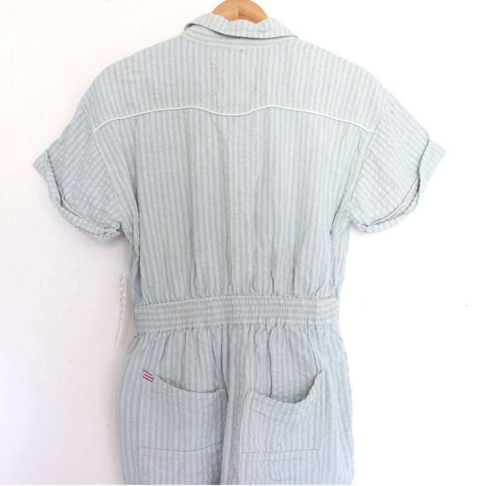 BDG Devon Linen Blend Tie-Waist Romper - Picture 4 of 6